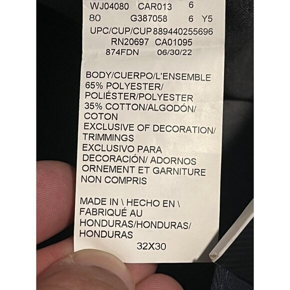 DICKIES Men's Flex Original Fit Straight Leg Pants Trousers Navy Blue 32x30 NEW - Picture 7 of 11